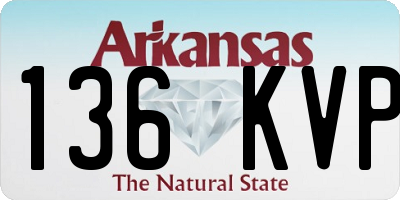 AR license plate 136KVP