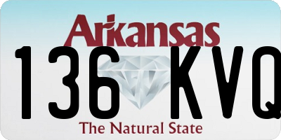 AR license plate 136KVQ