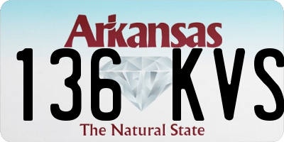 AR license plate 136KVS