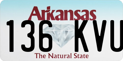 AR license plate 136KVU