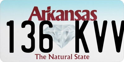 AR license plate 136KVV