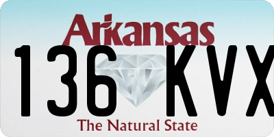 AR license plate 136KVX