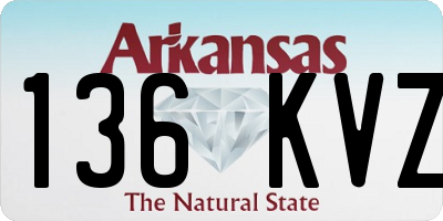 AR license plate 136KVZ