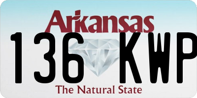 AR license plate 136KWP
