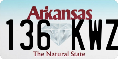 AR license plate 136KWZ