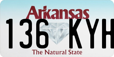 AR license plate 136KYH