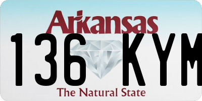 AR license plate 136KYM