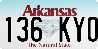 AR license plate 136KYO
