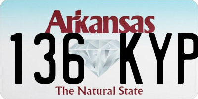 AR license plate 136KYP