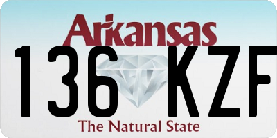 AR license plate 136KZF