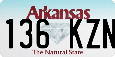 AR license plate 136KZN