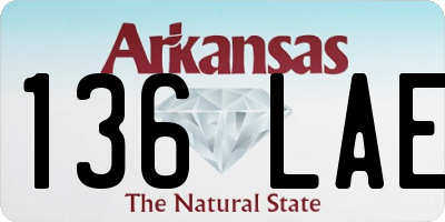 AR license plate 136LAE