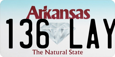 AR license plate 136LAY