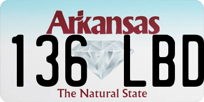 AR license plate 136LBD