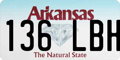 AR license plate 136LBH