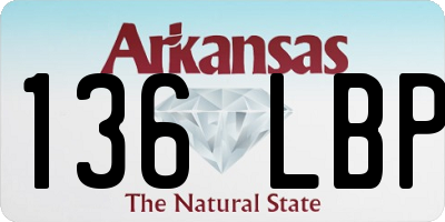 AR license plate 136LBP