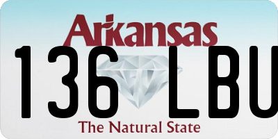 AR license plate 136LBU