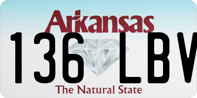 AR license plate 136LBV