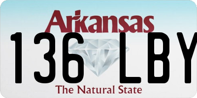 AR license plate 136LBY