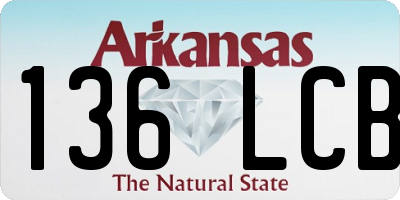 AR license plate 136LCB