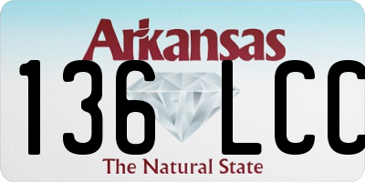 AR license plate 136LCC