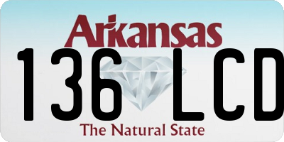 AR license plate 136LCD