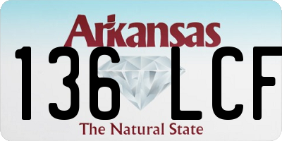 AR license plate 136LCF