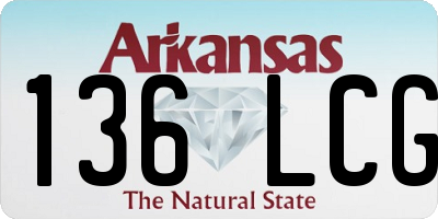 AR license plate 136LCG