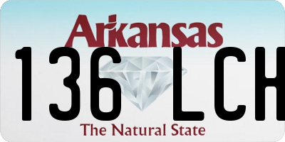 AR license plate 136LCH