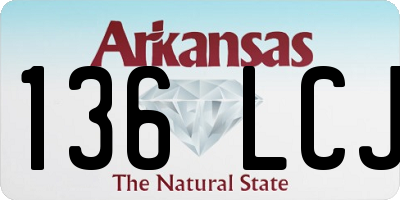 AR license plate 136LCJ