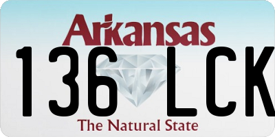 AR license plate 136LCK