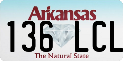 AR license plate 136LCL