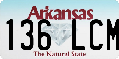 AR license plate 136LCM