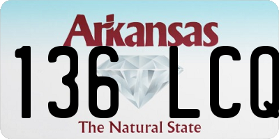 AR license plate 136LCQ
