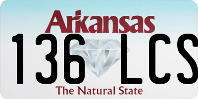 AR license plate 136LCS