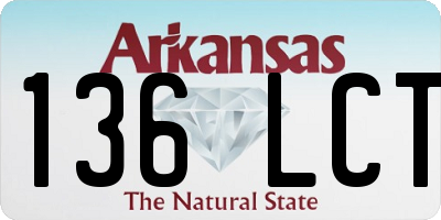 AR license plate 136LCT