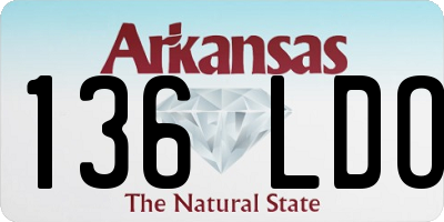 AR license plate 136LDO