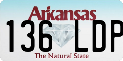 AR license plate 136LDP