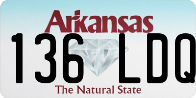 AR license plate 136LDQ
