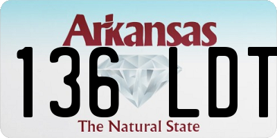 AR license plate 136LDT