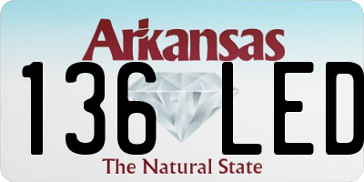 AR license plate 136LED
