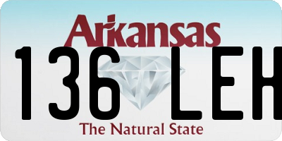 AR license plate 136LEH