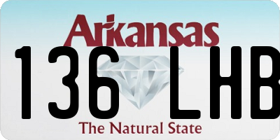 AR license plate 136LHB
