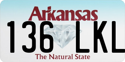 AR license plate 136LKL