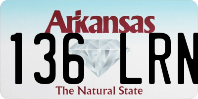 AR license plate 136LRN