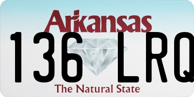 AR license plate 136LRQ