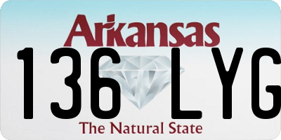 AR license plate 136LYG