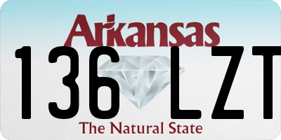 AR license plate 136LZT