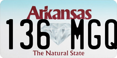 AR license plate 136MGQ