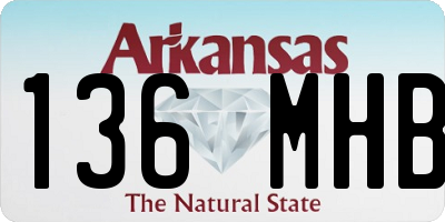 AR license plate 136MHB